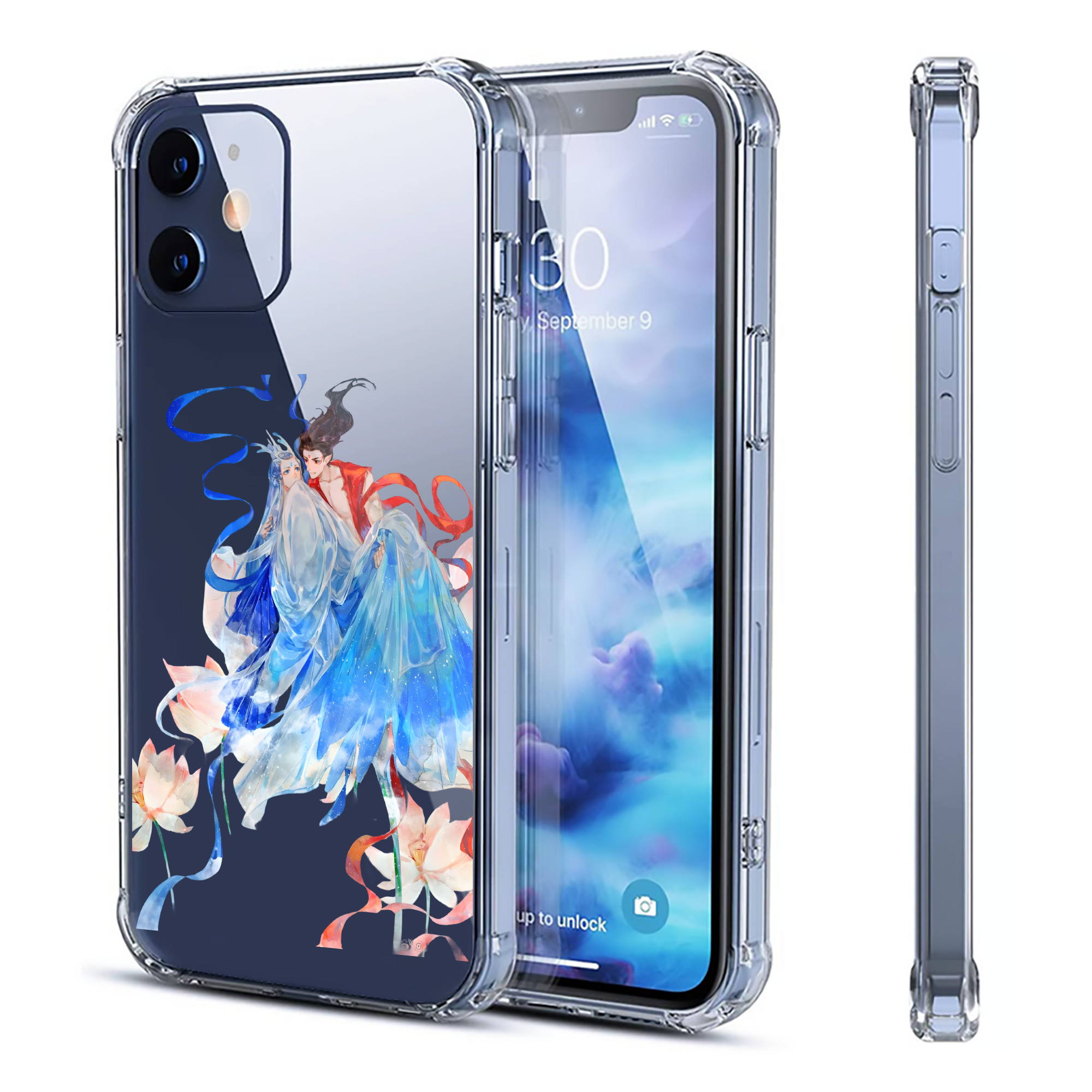 （画像用） Ne Zha 2 ナタ 魔童の大暴れ 【iPhone 12シリーズ対応】透明スマホケース（クリアソフトケース）